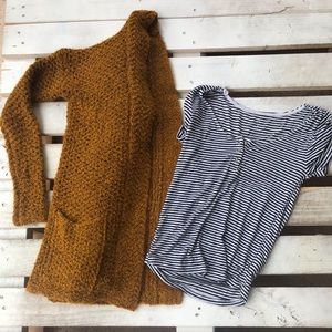 Mustard yellow cardigan